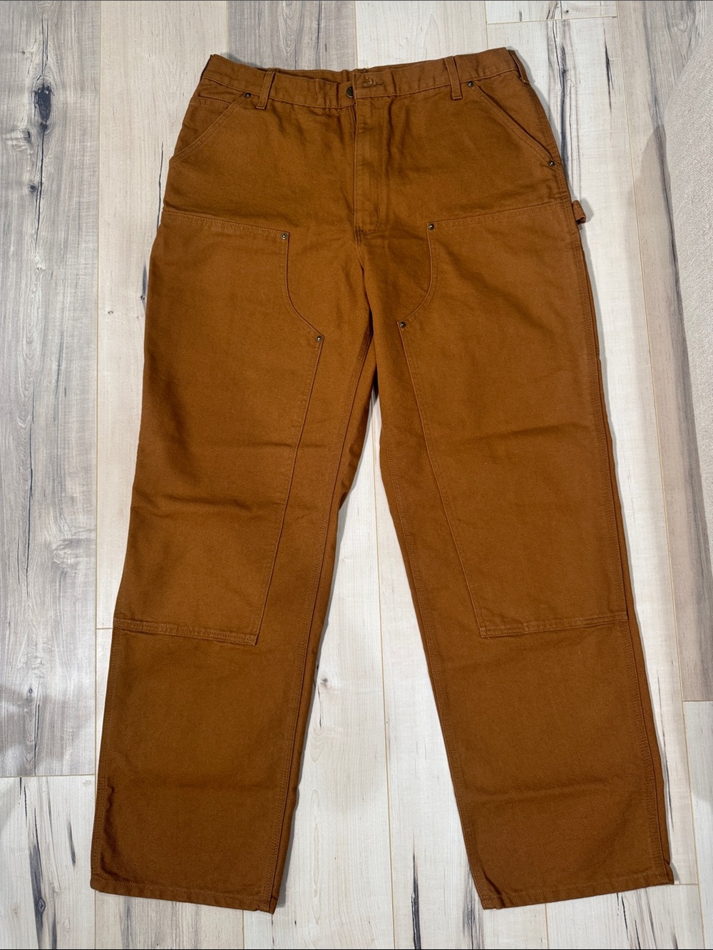Carhartt Rugged Brown/Tan Duck Utility Pants